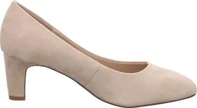 Produktbild von Tamaris Damen Pumps klassisch rund Blockabsatz samtige Haptik 1-22418-41, Größe:39 EU, Farbe:Beige