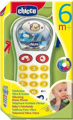 Zdjęcie produktu dla Chicco Vibrating Photo Phone, 0,5 lat(a), Brzmienie, AAA, Plastik, Wielobarwny
