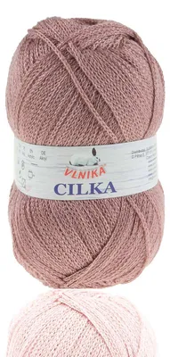 100g Strickgarn CILKA by VLNIKA Klassikgarn Strickwolle mit Schimmereffekt, dunkelflieder