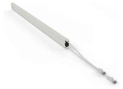 Produktbild von PATCHBOX .one / Cassette / 46RU / STP / White, 2,5 m, Cat6a, U/FTP (STP), RJ-45, RJ-45, Weiß
