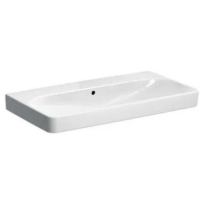 Produktbild von Geberit GE Smyle Square Waschtisch, 90x48cm o. Hl., m. Ül., KeraTect