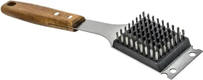 Immagine prodotto di Spazzola per griglia - Raschietto per barbecue - Per la pulizia della griglia - Acciaio inossidabile - 38 cm - Argento