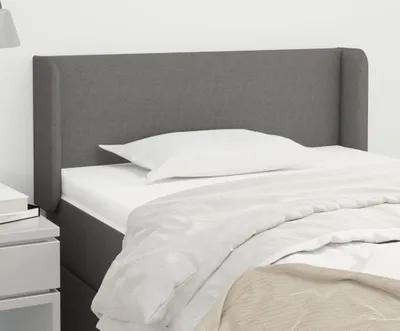 Produktbild von The Living Store Kopfteil mit Ohren Dunkelgrau 83x16x78/88 cm Stoff