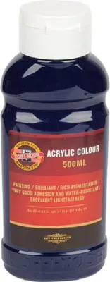 Obrázek produktu pro Koh-i-noor 1627/0440 - akrylová barva 500 ml, modř pařížská