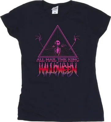 Produktbild von Disney - "The Nightmare Before Christmas Halloween King" T-Shirt für Damen BI35733 (M) (Marineblau)
