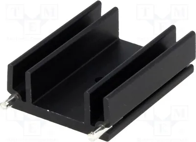 Produktbild von 1x Radiator: geprägt W: 29mm H: 12mm schwarz 13K/W HS-130-38 Kühler  L: 37,5mm