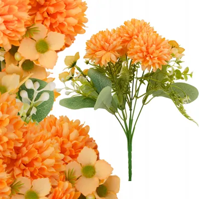 Produktbild von Topoblu Künstliche Blumen Mini-Kugeln Deko-Strauß 30cm