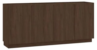 Immagine prodotto di Comò con quattro ante e otto ripiani, in legno di noce, dimensioni 180 x 40 x 85,5 cm