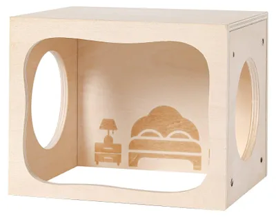 Produktbild von Hamster-Verstecktunnel aus Holz für Kleintiere