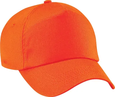 Produktbild von Beechfield Uni 5 Panel Baseballkappe Original RW201 (Einheitsgröße) (Orange)