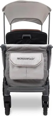 Produktbild von Wonderfold L2 Kinderwagen für 2 Kinder / Bollerwagen, Wonderfold:Grau