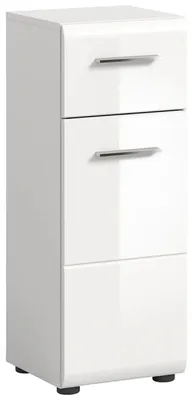 Produktbild von Badschrank halbhoch mit Fächern, Rillenfront & Melaminbeschichtung