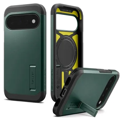 Productafbeelding van Spigen Tough Armor Backcover MagSafe voor de Google Pixel 11 - Abyss Green