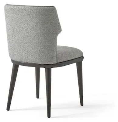 Produktbild von Grau Stuhl Esszimmerstuhl Polsterstuhl Relaxstuhl Holzstuhl Designerstuhl