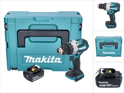 Produktbild von Makita DHP 489 T1J Akku Schlagbohrschrauber 18 V 73 Nm Brushless + 1x Akku 5,0 Ah + Makpac - ohne Ladegerät