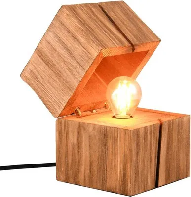 Productafbeelding van Tafel Lamp van Natuurlijk Hout met LED