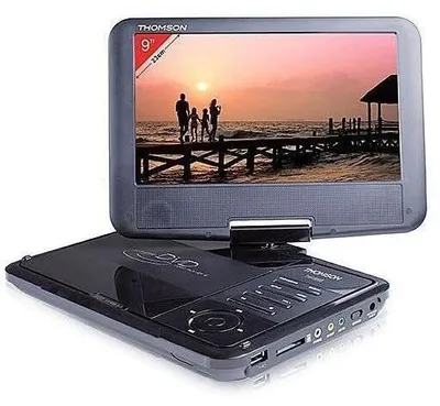 Immagine prodotto di Thomson THP359, Lettore DVD portatile, Da tavolo, Nero, DVD, 22,9 cm (9"), TFT