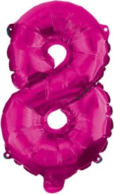 Obrázek produktu pro Fóliový balón Hot Pink č. 8, 95 cm
