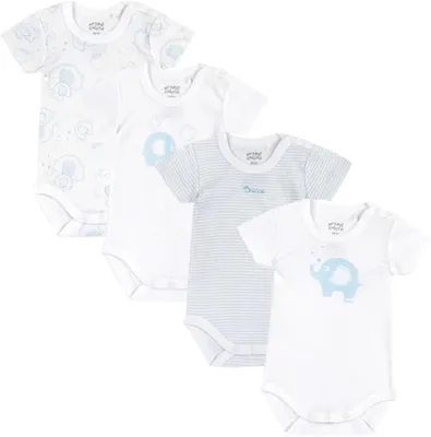 Zdjęcie produktu dla Chicco Baby - Zestaw 4 body krótkim rękawem dla chłopców