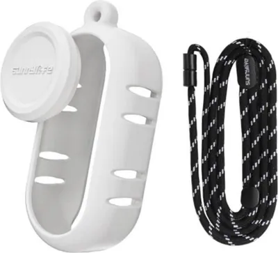 Imagen del producto de Funda Sunnylife con correa para transportar la Insta360 GO3 / GOS (con disipación de calor) - Blanca