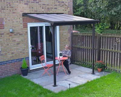 Produktbild von Terrassenüberdachung PALRAM Sierra 230 x 230 cm grau