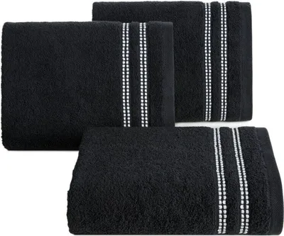 Produktbild von Eurofirany 427561, 70 x 140 cm, Baumwolle, Polyester, Schwarz, 1 Stück(e)