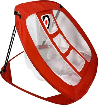 Image de (Rouge) Filet de golf chipping pliable, accessoire de cible de golf intérieur/extérieur pour entraîneur d'entraînement au chipping de golf intérieur/extérieur