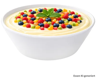 Produktbild von Servierschüssel weiß 2L Ø25cm Porzellan Salatschale Obstschüssel