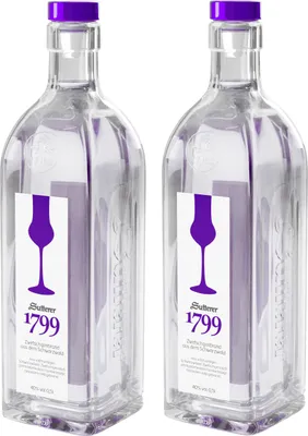 Produktbild von Sutterer 1799 2er Set Zwetschgenbrand 2x 0,5L (40% Vol) Obstbrand aus dem Schwarzwald- [Enthält Sulfite]