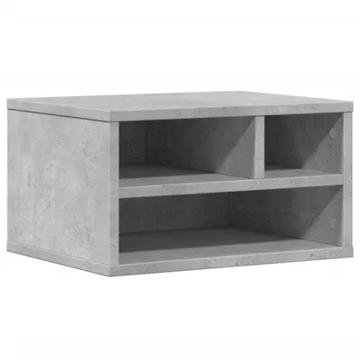 Zdjęcie produktu dla vidaXL Stojak na drukarkę betonowy szary 40x32x22,5 cm materiał drewnopochodny
