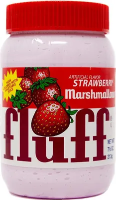 A jar of strawberry marshmallow fluff.