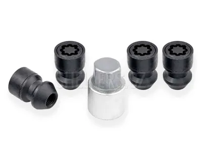 Produktbild von Bezpečnostné poistné matice M14x1,5 s kužeľom, uzavreté, kľúč 19 mm, čierne, SICUSTAR BEN415L