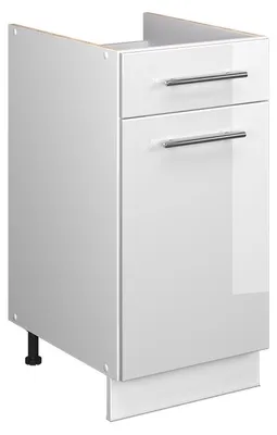 Immagine prodotto di Mobile base per lavello/piano cottura Vicco Fame-Line Bianco lucido/Bianco 40 cm senza piano di lavoro, Model 60936