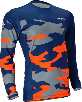 Obrázok produktu pre Zimný motokrosový dres Acerbis X-Duro, modrá/oranžová, L