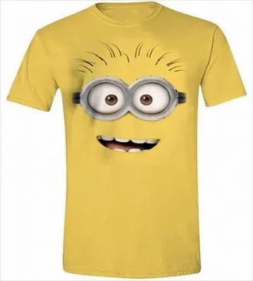 Produktbild von T-Shirt Minions Face L gelb