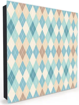 Produktbild von Nachbildung-Schlüsselkasten, Magnetpinnwand und Memoboard mit Glasfront Motiv Retro Muster