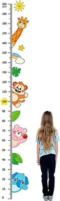 Produktbild von Messlatte 0-200 cm, Waldtiere, selbstklebend, für Kinderzimmer