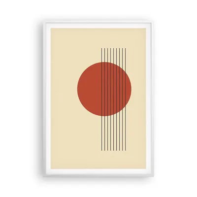 Produktbild von Gerahmtes Poster - Weißer Rahmen - Abstraktion Linien Rad - 70x100 cm - Wand Bild - Wanddeko - Wandbilder - Kunstposter - Wandposter - Bilderrahmen - Bilder - Kunstdruck - Wandbild - P2WPA70x100-4230
