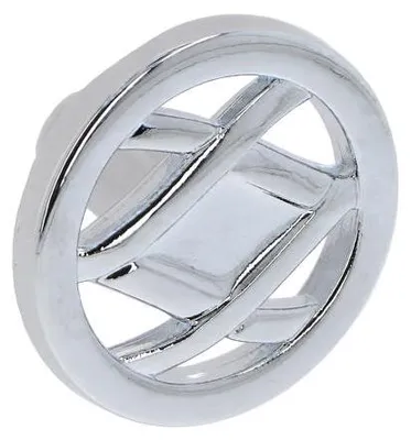 Obrázek produktu pro Kulatá úchytka na nábytek z zinku, chromovaná, leštěná. Průměr 36 mm x 23 mm
