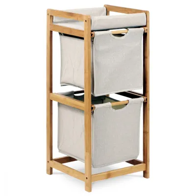Obrázek produktu pro Autronic Regál bambus 2 šedé police DR-012-2