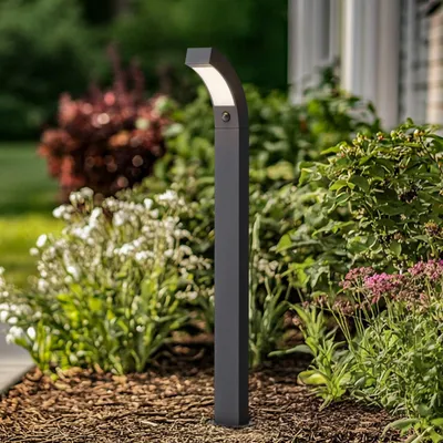 Produktbild von Lucande LED-Wegeleuchte Lennik, Sensor, 100 cm, anthrazit