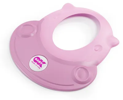 Imagen del producto de OK Baby N38296630X Hippo: Protector contra salpicaduras para la ducha, color rosa
