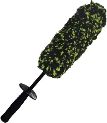 Produktbild von Reinigungsbürste für Felgen – Felgenbürste, Reifenbürste – Autowäsche – Ergonomischer, rutschfester Griff – 48 cm – Schwarz