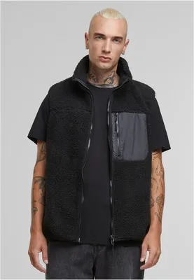 Obrázek produktu pro Pánská vesta Urban Classics Sherpa Vest black - 5XL