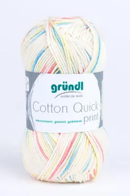 Produktbild von Gründl Wolle Baumwolle Quick print 50 g baby multicolor