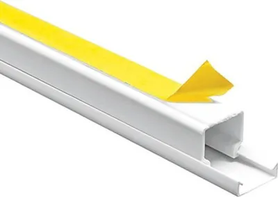 Immagine prodotto di 10 pezzi canalina ViD® 16x16x2000 mm con strisce adesive sul lato inferiore