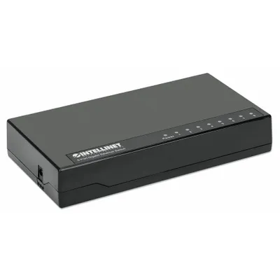 Produktbild von INTELLINET Desktop 8-Port Gigabit Ethernet Switch schwarz