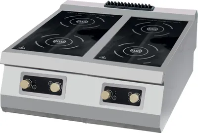 Immagine prodotto di Maxima - Piano di cottura a induzione Gastro Premium - 4 fuochi - Unità doppia - Profondità 90 cm - Elettrico