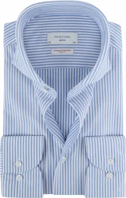 Produktbild von Profuomo Hemd gestreift weiß blau