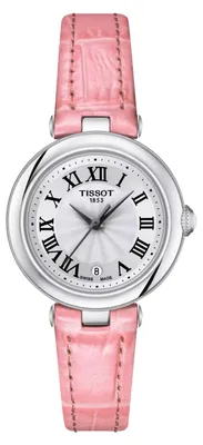 Image de Montre pour femme Tissot Bellissima, diamètre 26 mm, référence T126.010.16.013.01, couleur rose